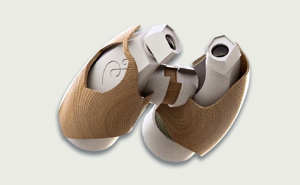 The binoculars he made during his studies — a symbol of seeing far